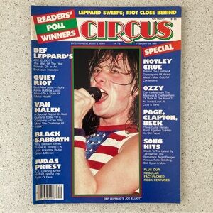 CIRCUS MAGAZINE February 29 1984 DEF LEPPARD JOE ELLIOTT Van Halen Ozzy Osbourne